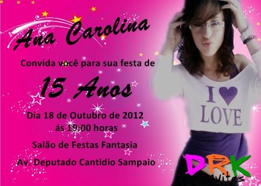 Convite 15 anos
