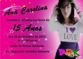Convite 15 anos