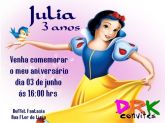 Convite Branca de Neve